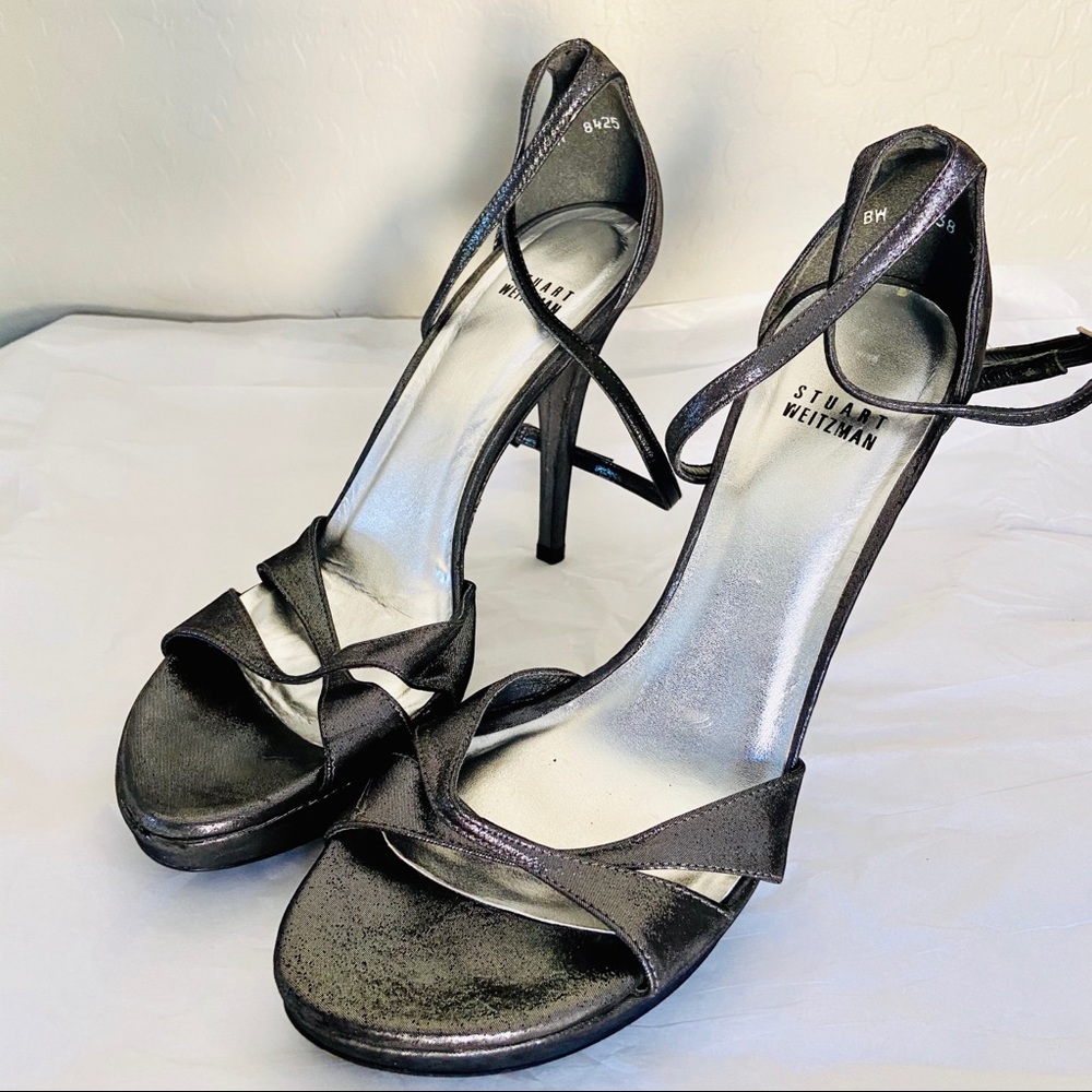 Stuart Weitzman Strappy Pumps Shimmery Size 9.5M
